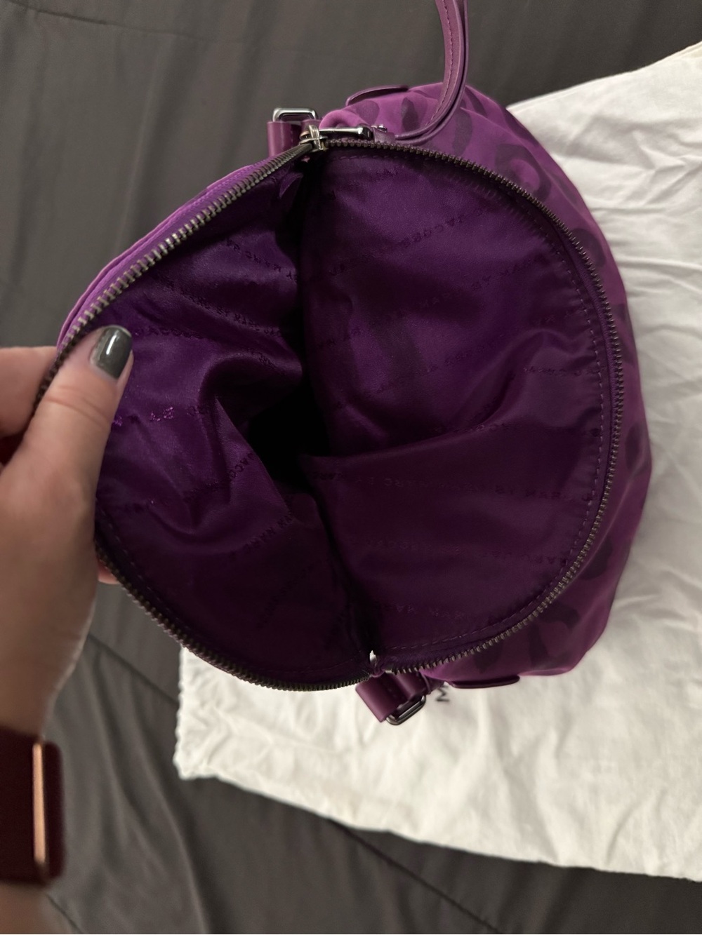 Marc by Marc Jacobs Purple Lip-Print Crossbody Bag - Picture 5 of 11